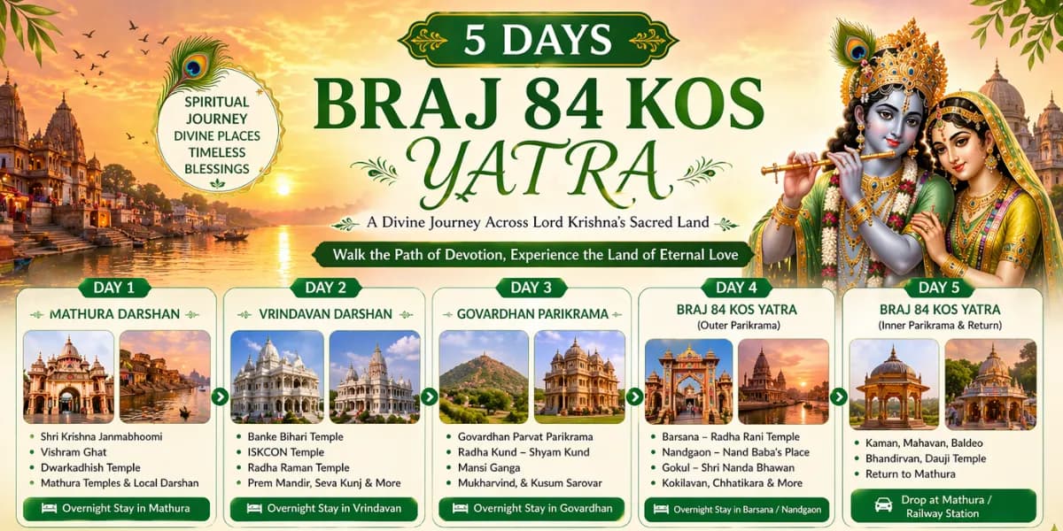 5 Days Braj 84 Kos Yatra