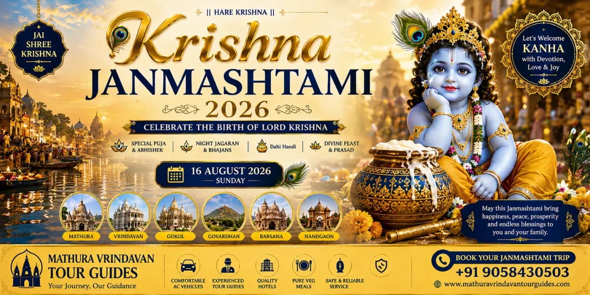 Krishna Janmashtami celebration at Shri Krishna Janmabhoomi, Mathura — midnight abhishek