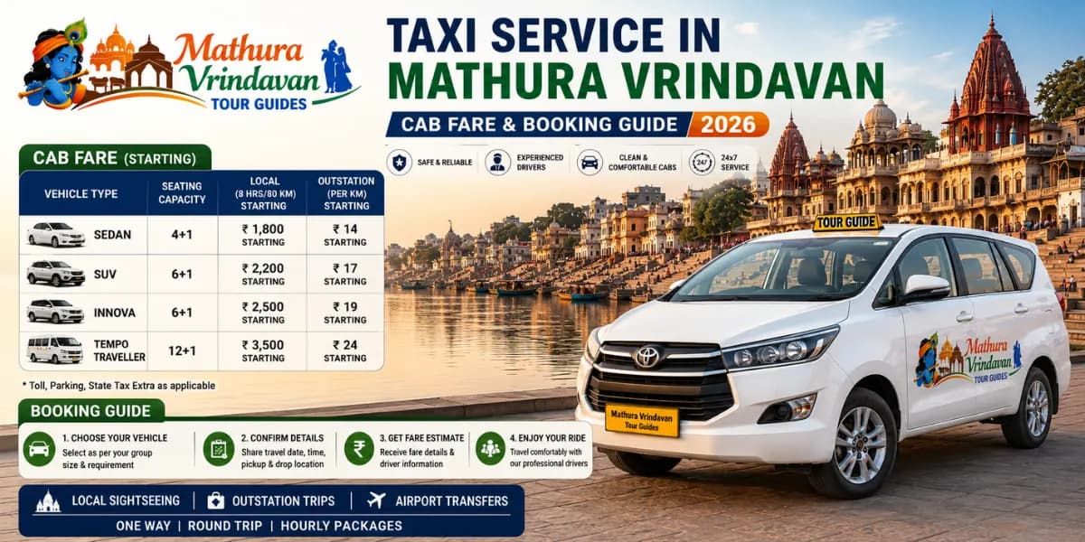 AC Taxi Service in Mathura Vrindavan — Local Verified Drivers