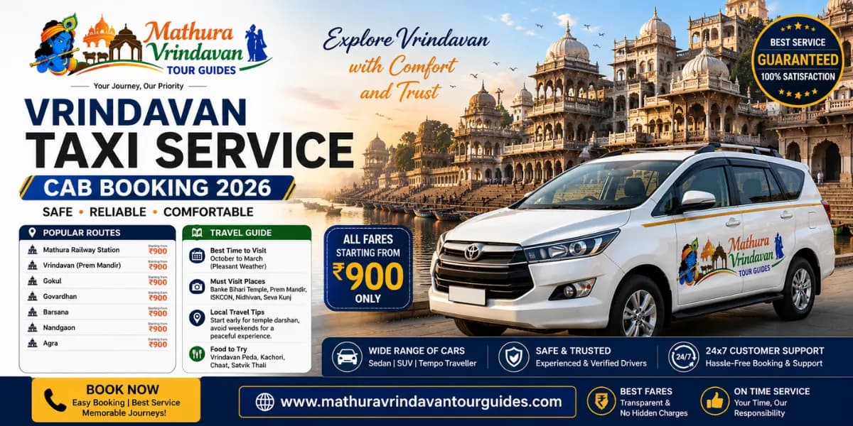 Vrindavan Taxi Service — Local Darshan AC Cab