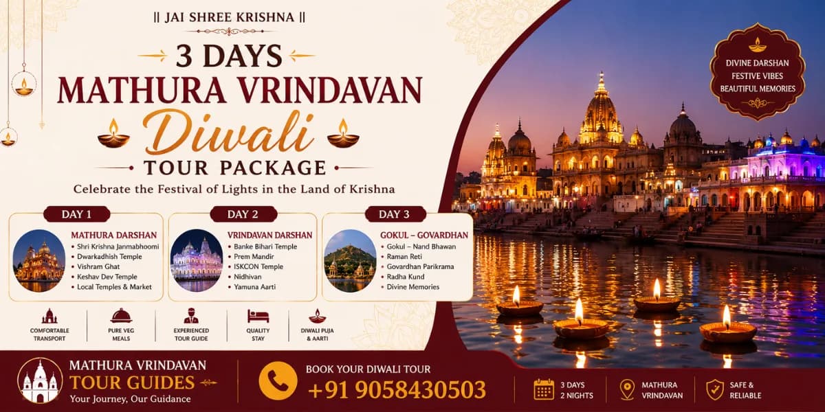 Diwali in Braj Mandal — Barsana, Nandgaon and Govardhan lit for the festival