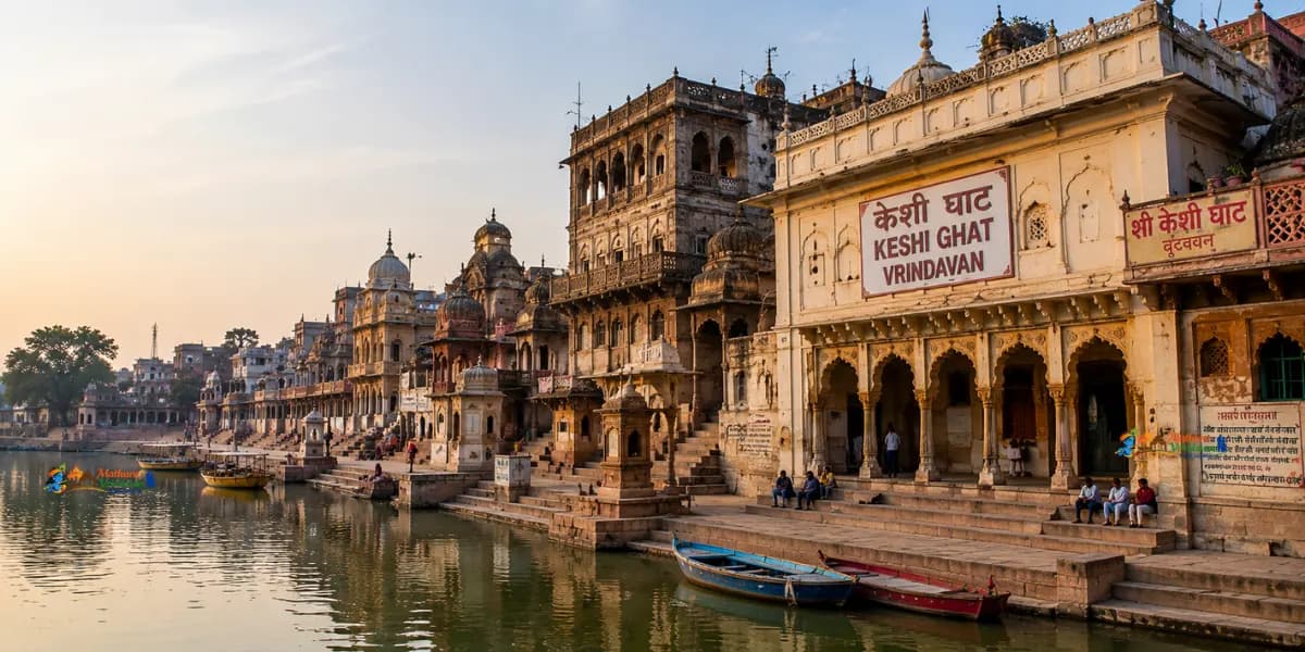Keshi Ghat Vrindavan Diwali — thousands of diyas on Yamuna river steps