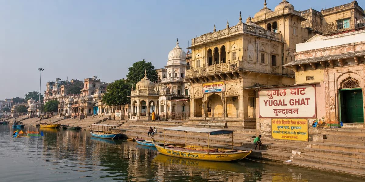 Yugal Ghat Vrindavan — sacred Radha-Krishna ghat on the Yamuna