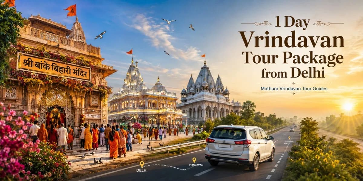 1 Day Vrindavan Tour Package from Delhi (2026): Complete Itinerary, Price, Temples & Travel Guide