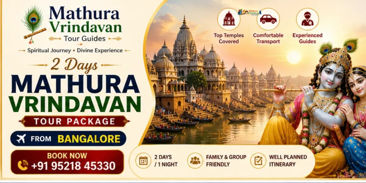 2 days Mathura Vrindavan package from Bangalore with peaceful Yamuna ghats morning view